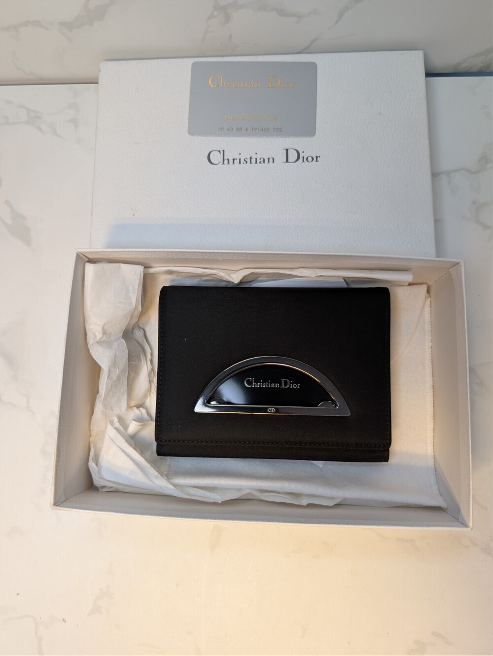 Christian Dior Malice Agenda NOS Black 6 Ring Box Dust Cover COA Authentic